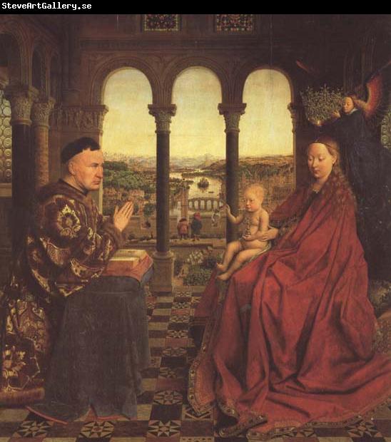 Jan Van Eyck The Virgin of Chancellor Rolin (mk45)